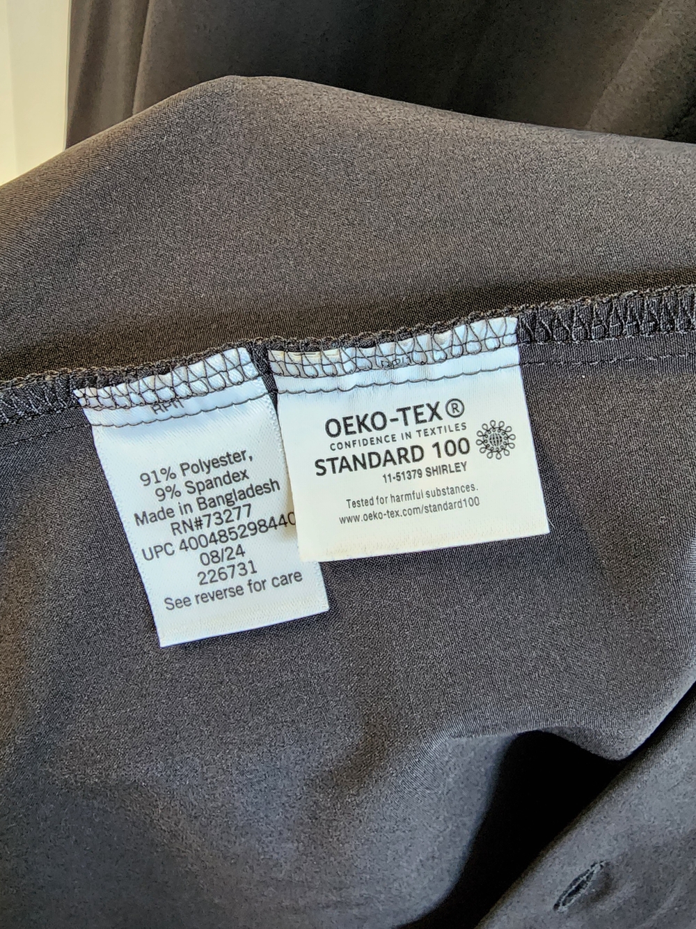Apt. 9 Men's Charcoal Gray Long-Sleeve Dress Shirt - Picture 4 of 4